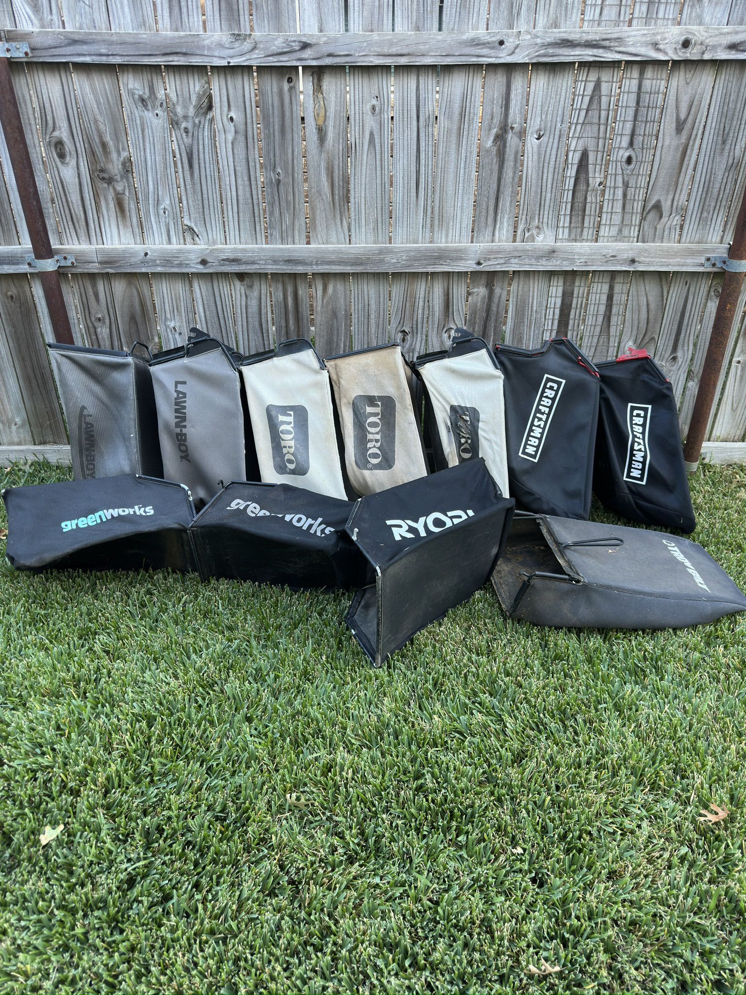 Used Lawn Mower Bags