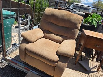 Tan Fabric Recliner Chair