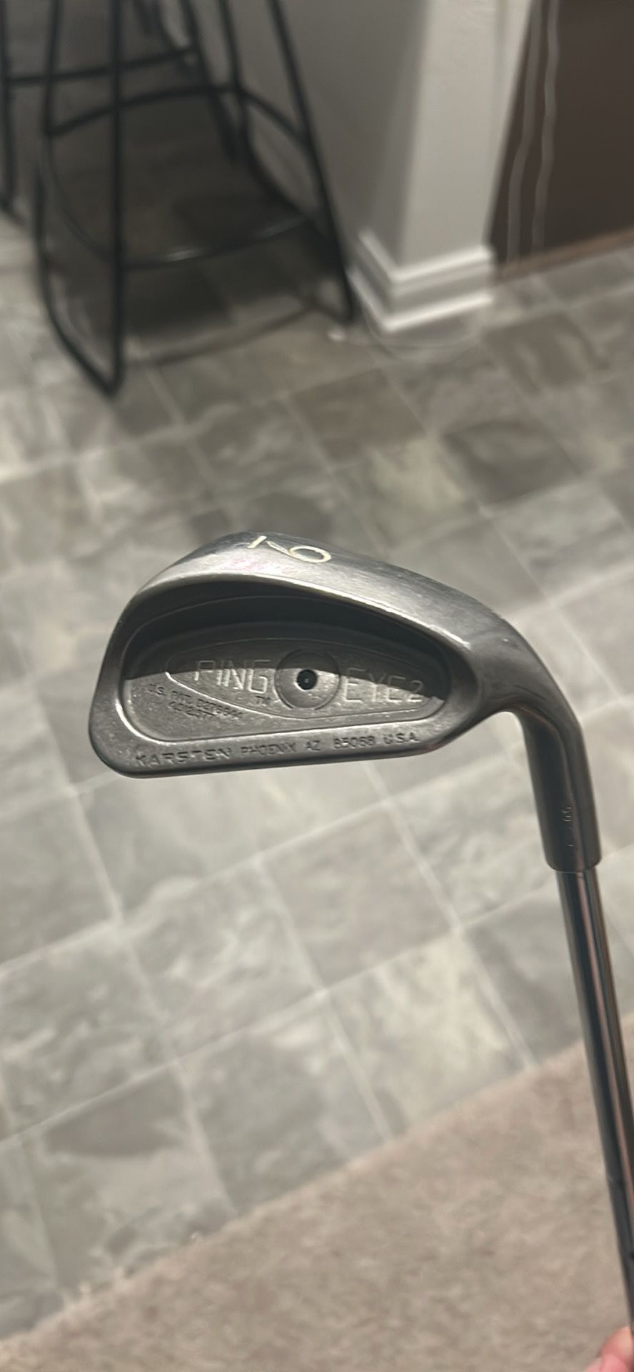Ping eyes 9 iron golf club