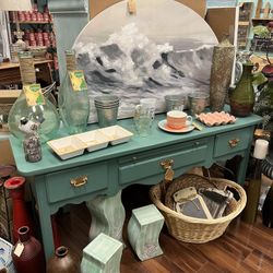 Beautiful Gulf Stream Color Thomasville Solid Wood Entry Way Table, Console Table, Sofa Table