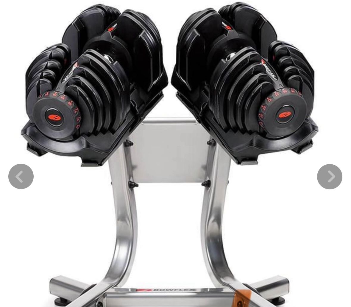 ADJUSTABLE BOWFLEX WITH GREY STAND!