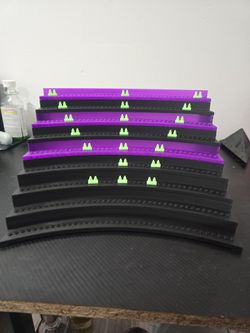 3D Printed Curved lego minfig Display Risers Set