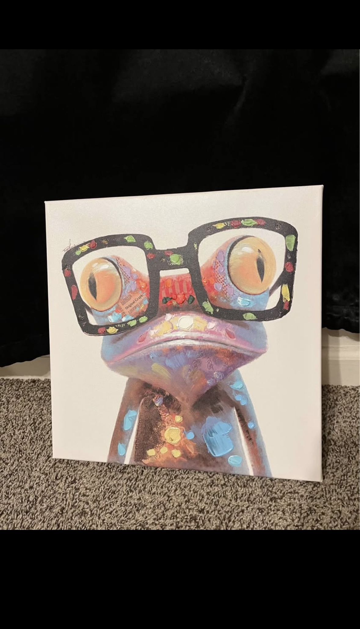 Frog canvas