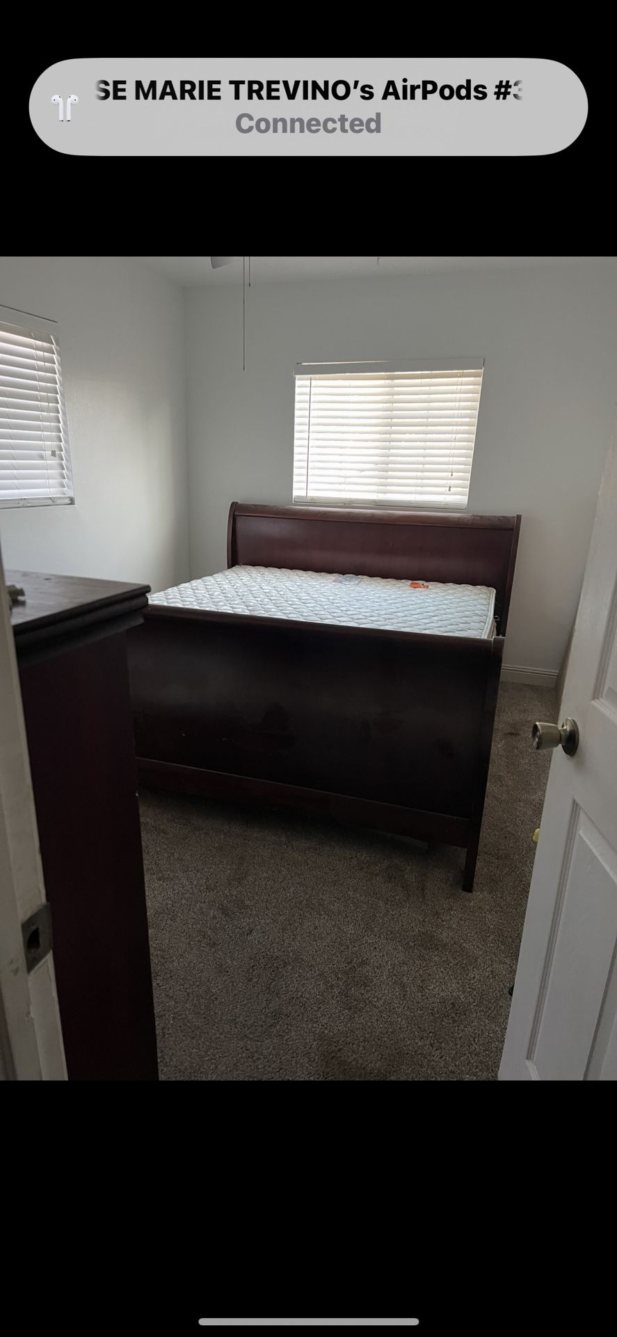 King Size solid Cherry wood. Bed