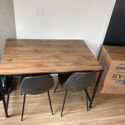 Table and 2 Chairs