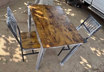 Wooden table for two persons