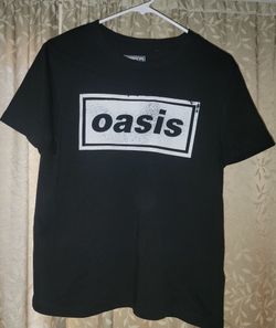Oasis Band Logo Black T-Shirt Live Tour 2025