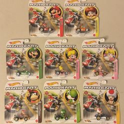 Hot Wheels Mario Kart Die-cast 1:64 Lot of 8