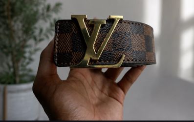Louis Vuitton Damier Ebene LV Initiales Belt