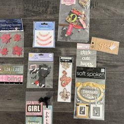 Vintage  Scrapbook Embellishments Stickers Girl Fashion  $15