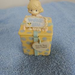 Precious Moments "Thank You Sew Much" Collectible Miniature Storage Box