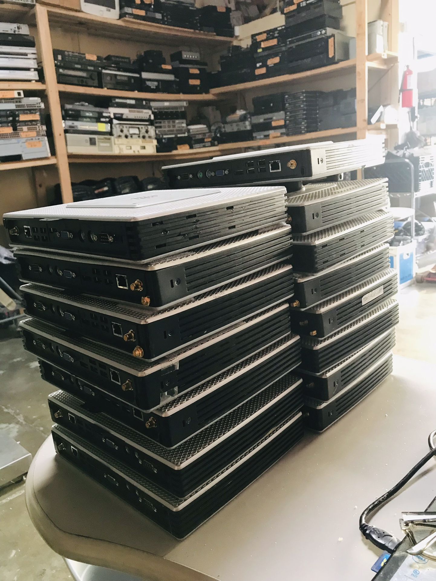 Lot Of 15 Hp T5740 Thin Client Intel Atom 1.66 GHz 2GB Flash HSTNC-006-TC