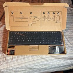Wireless Keyboard And Mouse Battery Powered AAA