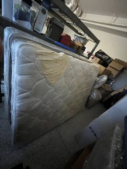 Used Full Size Mattress And Box Spring. 