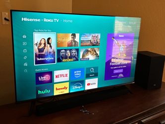 Tv and soundbar with subwoofer combo