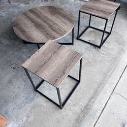 Coffee table and side tables