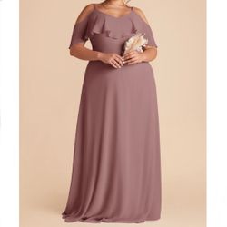 New Birdy Grey Dark Mauve Jane Maxi Dress