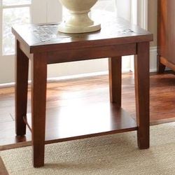 Davenport Brown Cherry End Table