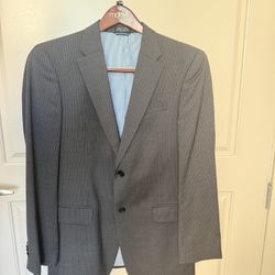 Tommy Hilfiger - Men's Suit 38R (jacket), 31 x 30 (pants) - Charcoal Grey Pinstripe
