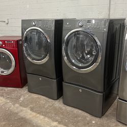 Stainless Steel Washer Dryer GAS Both Works Perfectly 