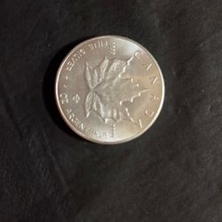   1 Oz Silver Canada Maple Leaf 5 Dollars 