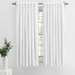 Ricardo Herringbone Curtain Panel 48"x45" New (Originally $91.71 asking $40 obo)