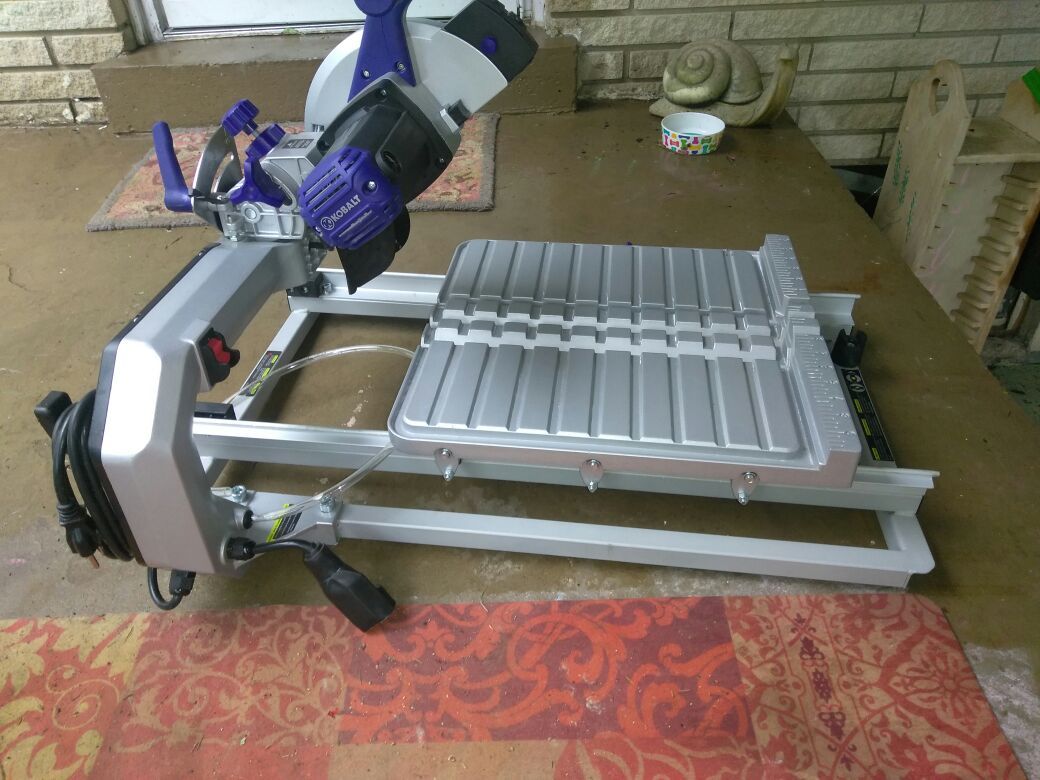 Kobalt kws s7-06 wet tile saw item number 0632871