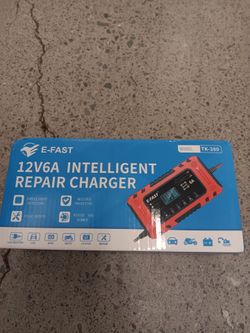 E-Fast TK-380 12V 6A Intelligent Battery Charger