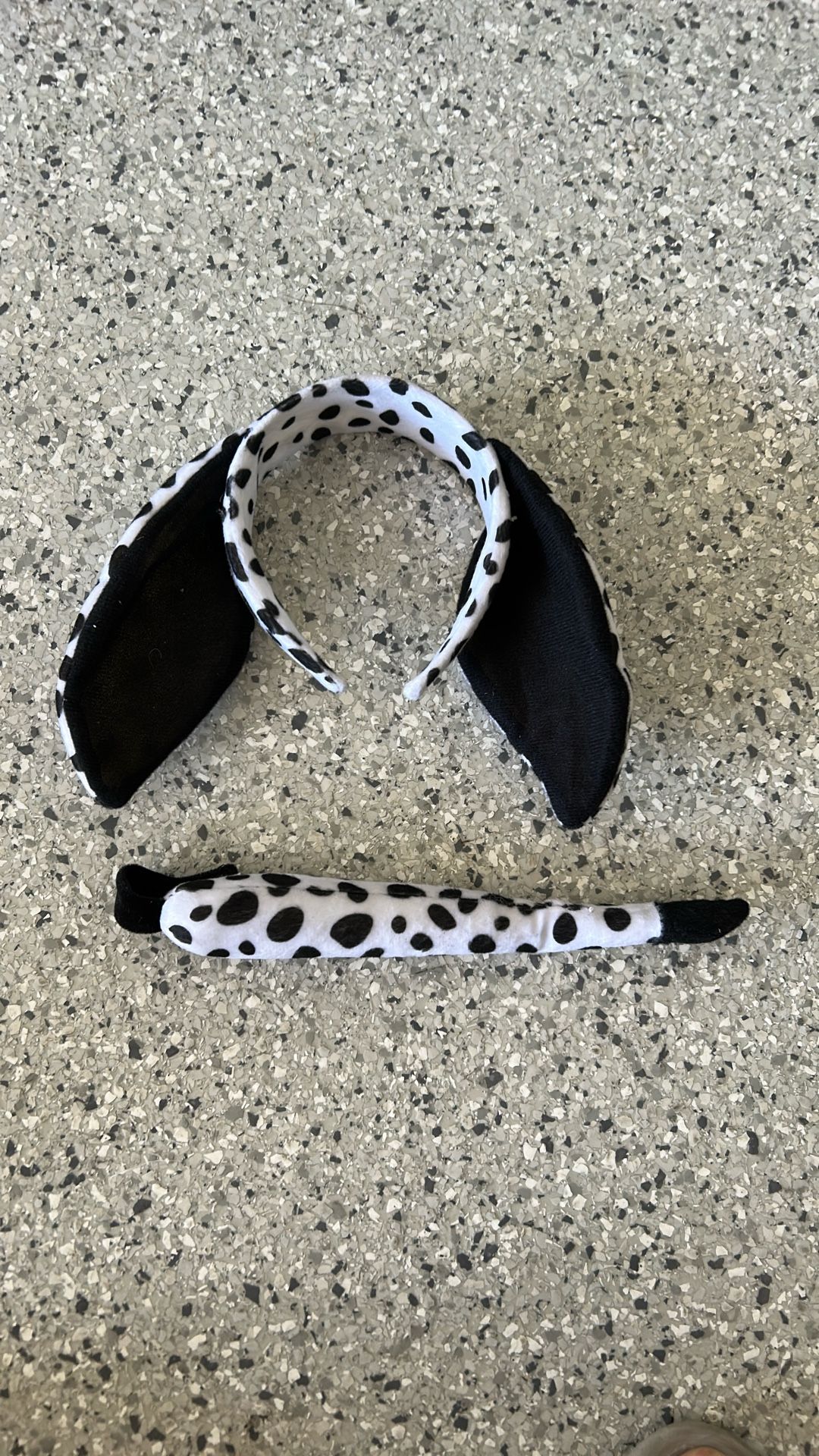 Any Age Dalmatian Headband Ears, And Tail $3