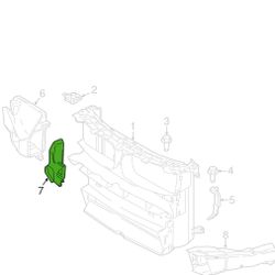 GENUINE BMW RIGHT-SIDE RADIATOR AIR DUCT (PART #: (contact info removed)8) – FITS 2015–2019 BMW X5 M (F85) & X6 M (F86)