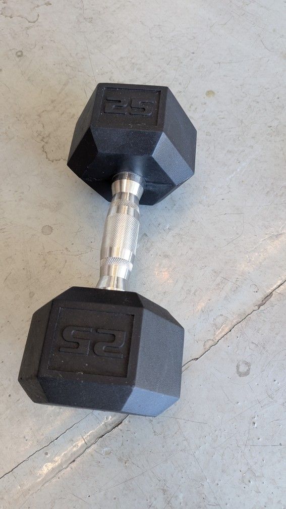 25 Pound Rubber Weight