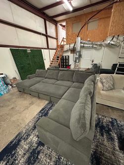 Pull-Out bed Storage Sectional Sofa