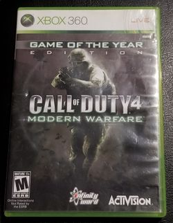 Call Of Duty 4: Modern Warfare 1 CoD4 MW1 Xbox 360 Game USED