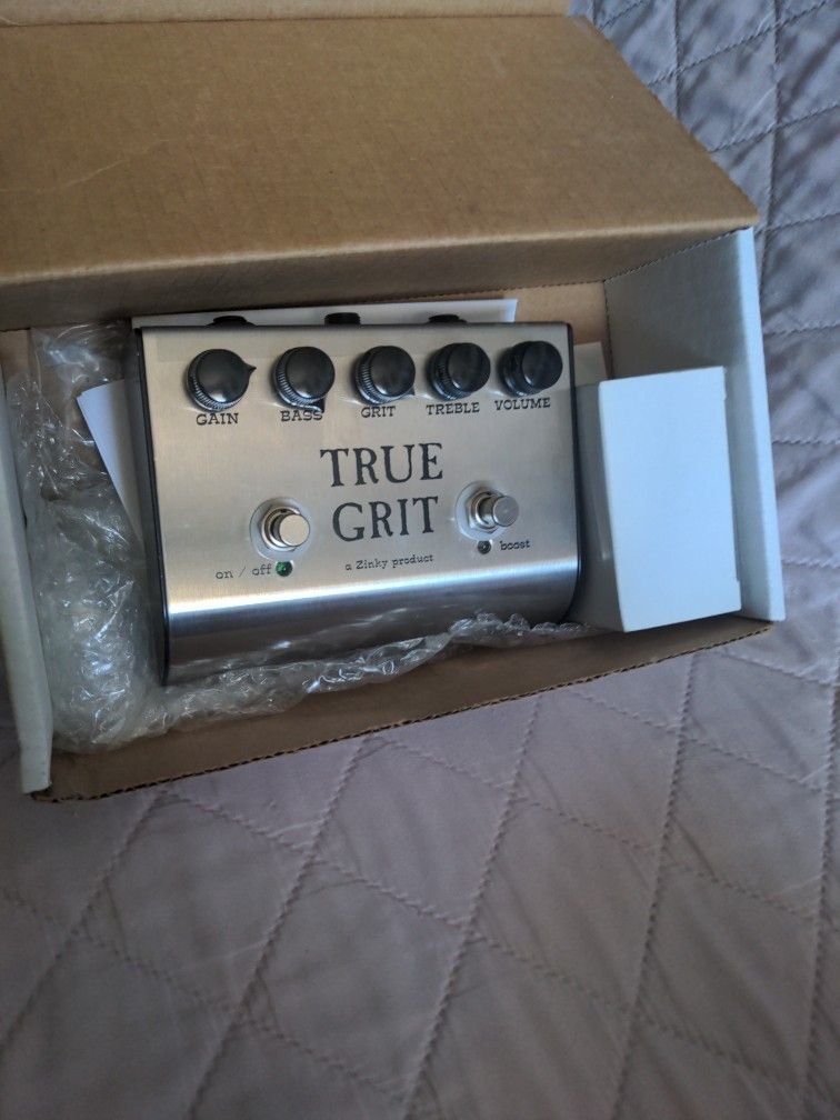 Zinky TRUE GRIT overdrive and boost guitar Pedal