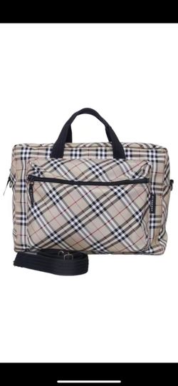 Burberry coated canvas shoulder / crossbody bag