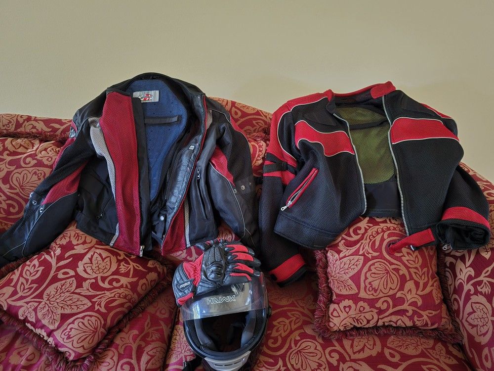 Motorcycle Joe Rocket Jacket Gloves, Bluetooth Hemlemt