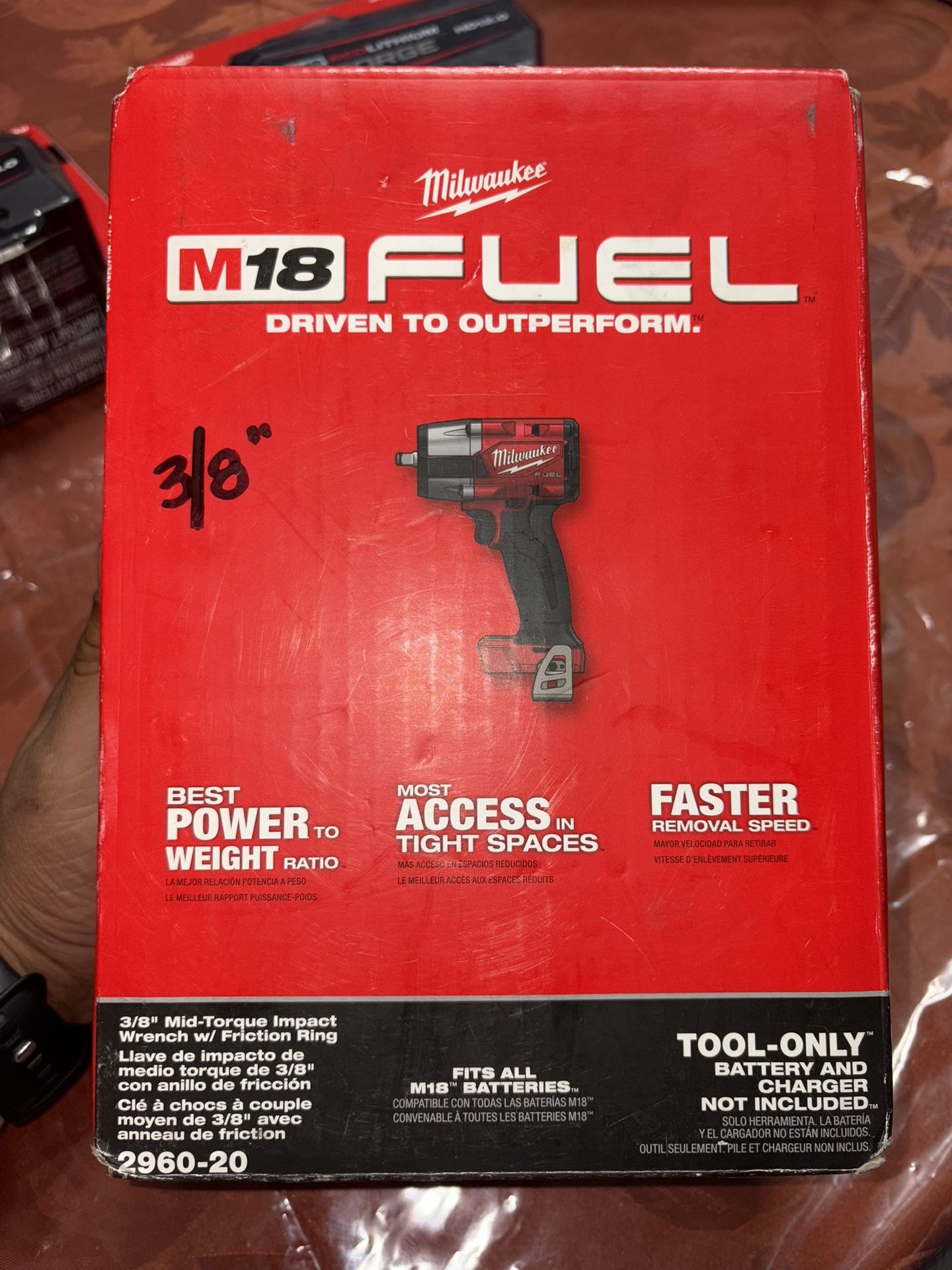 Milwaukee 3/8 Impact wrench, 2-6.0 Batteries, 2.0 Battery  And Charger 
