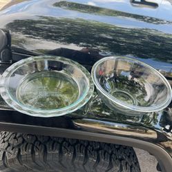 Pyrex Glass Pie Plate & Mixing Bowl