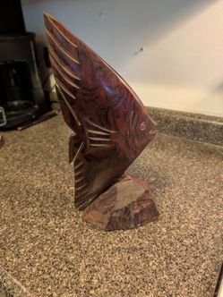 Solid wood fish