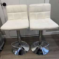 2 Adjustable Swivel Barstools PENDING 
