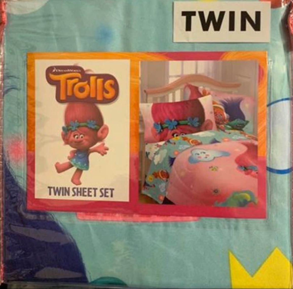 Trolls Twin Sheet Set For Kids