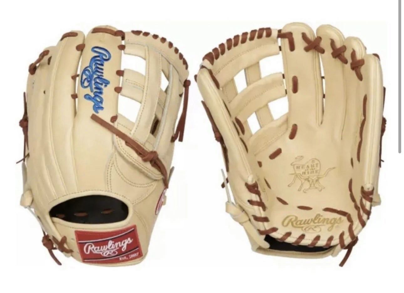 Rawlings Heart Of The Hide R2G Series Baseball Glove Right Hand Camel 12.75”