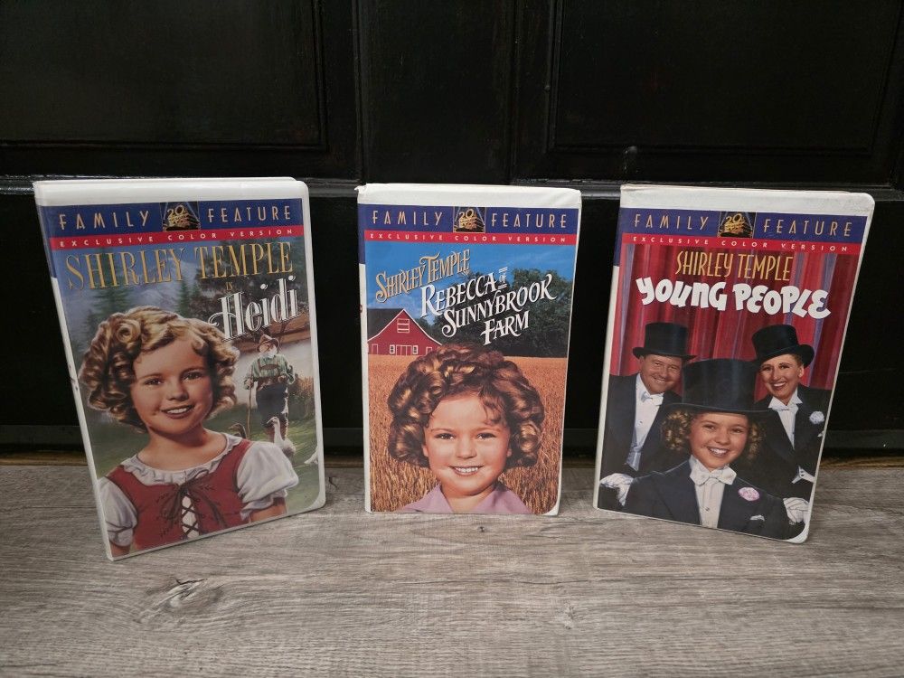 3 Shirley Temple VHS Tapes