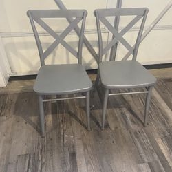 Grey Metal Chairs