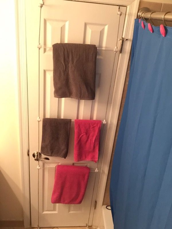towel hanger door