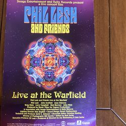 Grateful Dead member  Phil Lesh and friends live with the war field poster