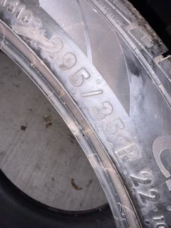 295/35/22 Continental (2 Tires) $125.00/Each