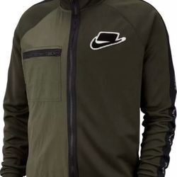 NWT Nike Men's Sport Pack SEQUOIA/CARGO/KHAKI/BLACK Track Jacket! SIZE M!
