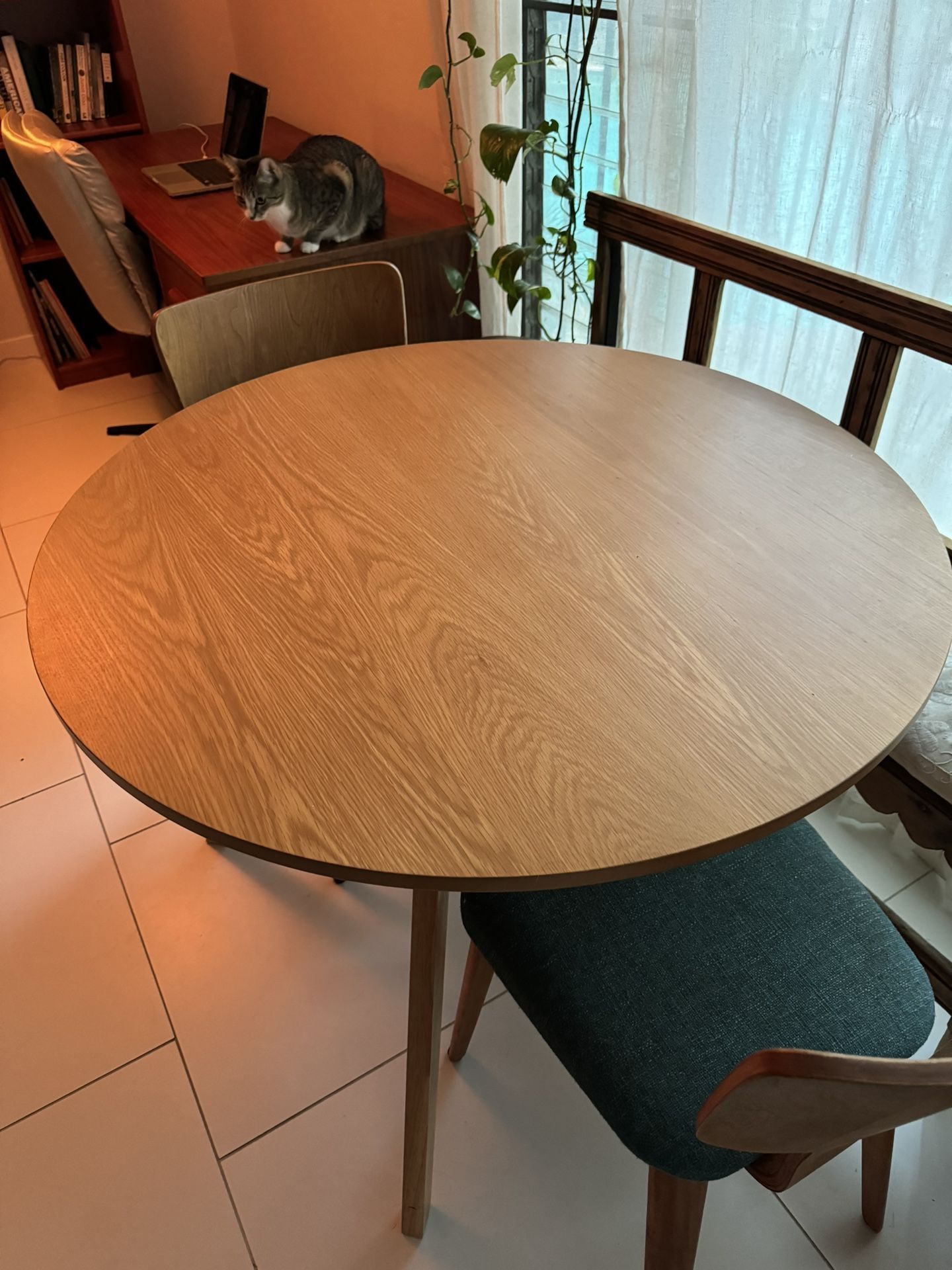 MCM Style Round Dining Table