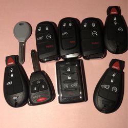 Dodge Ram Chrysler 300 Jeep Wrangler Key Fob Replacement And Ignition Parts